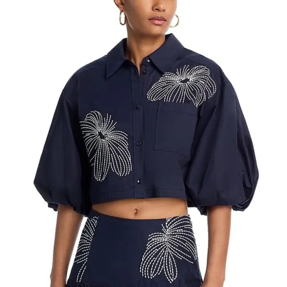 NWT Cinq A Sept Sunburst Rhea Top